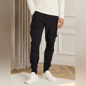 MID WEIGHT NYLON CARGO TROUSER - BLACK